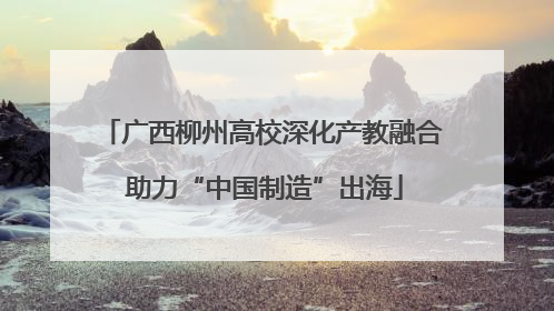 广西柳州高校深化产教融合 助力“中国制造”出海