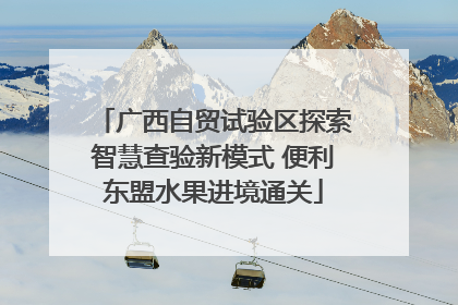 广西自贸试验区探索智慧查验新模式 便利东盟水果进境通关