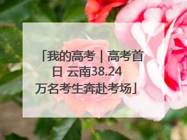 我的高考｜高考首日 云南38.24万名考生奔赴考场
