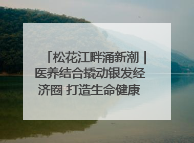 松花江畔涌新潮｜医养结合撬动银发经济圈 打造生命健康产业新样本