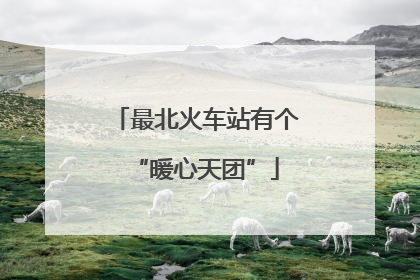 最北火车站有个“暖心天团”
