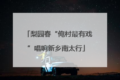 梨园春“俺村最有戏”唱响新乡南太行