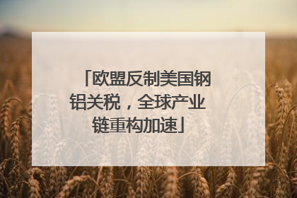 欧盟反制美国钢铝关税，全球产业链重构加速