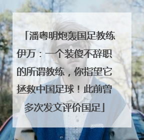 潘粤明炮轰国足教练伊万：一个装傻不辞职的所谓教练，你指望它拯救中国足球！此前曾多次发文评价国足