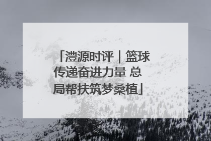 澧源时评｜篮球传递奋进力量 总局帮扶筑梦桑植