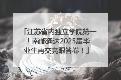 江苏省内独立学院第一！南邮通达2025届毕业生再交亮眼答卷！