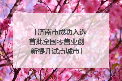 济南市成功入选首批全国零售业创新提升试点城市