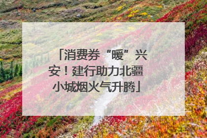 消费券“暖”兴安！建行助力北疆小城烟火气升腾