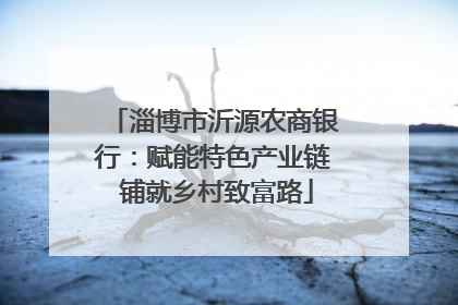 淄博市沂源农商银行：赋能特色产业链 铺就乡村致富路
