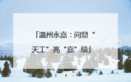 温州永嘉：问鼎“天工”亮“嘉”绩