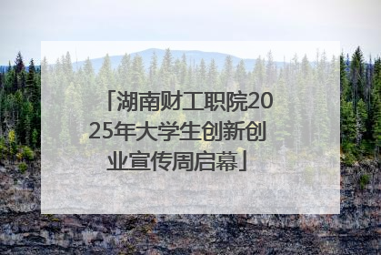 湖南财工职院2025年大学生创新创业宣传周启幕