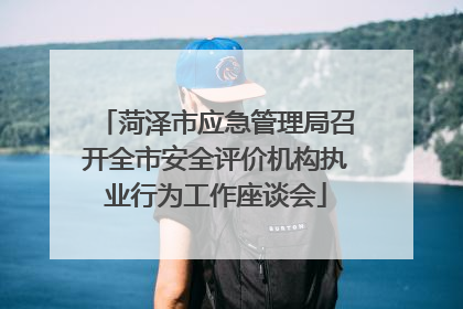 菏泽市应急管理局召开全市安全评价机构执业行为工作座谈会