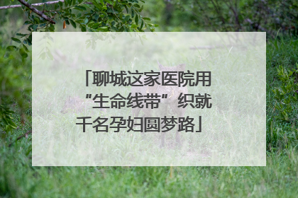 聊城这家医院用“生命线带”织就千名孕妇圆梦路