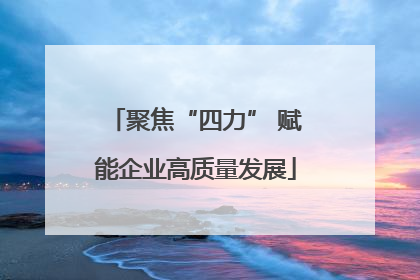 聚焦“四力” 赋能企业高质量发展