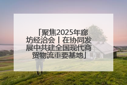 聚焦2025年廊坊经洽会丨在协同发展中共建全国现代商贸物流重要基地