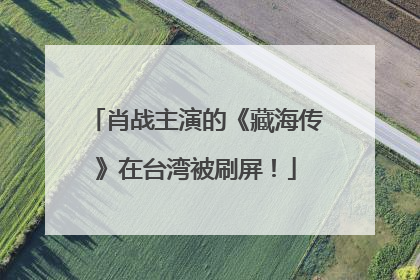 肖战主演的《藏海传》在台湾被刷屏！