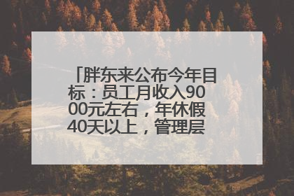 胖东来公布今年目标：员工月收入9000元左右，年休假40天以上，管理层人均分配70万元