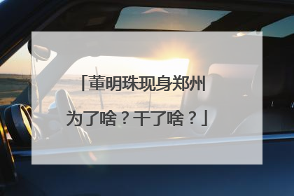 董明珠现身郑州 为了啥？干了啥？