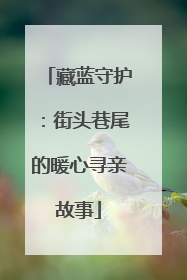 藏蓝守护：街头巷尾的暖心寻亲故事