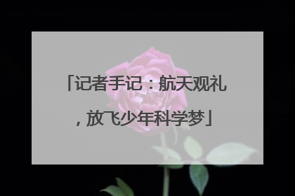 记者手记：航天观礼，放飞少年科学梦