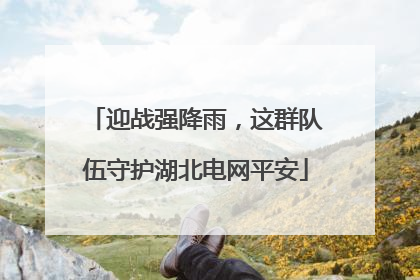 迎战强降雨，这群队伍守护湖北电网平安