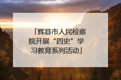 辉县市人民检察院开展“四史”学习教育系列活动