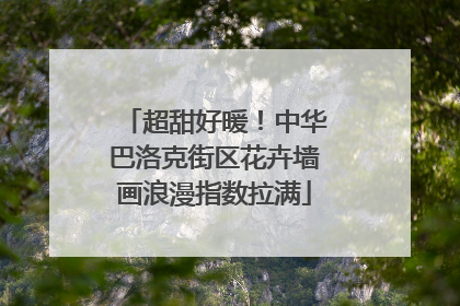 超甜好暖！中华巴洛克街区花卉墙画浪漫指数拉满