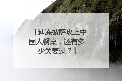 速冻披萨攻上中国人餐桌，还有多少关要过？
