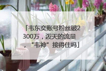 韦东奕账号粉丝破2300万，泼天的流量，“韦神”接得住吗
