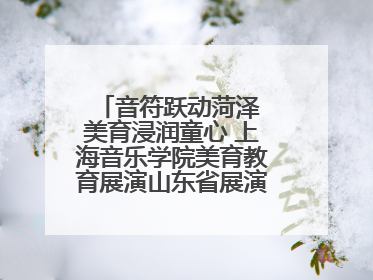 音符跃动菏泽 美育浸润童心 上海音乐学院美育教育展演山东省展演·菏泽站落幕