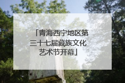 青海西宁地区第三十七届藏族文化艺术节开幕