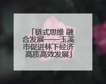 链式思维 融合发展——玉溪市促进林下经济高质高效发展