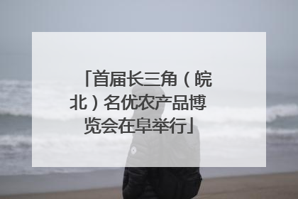 首届长三角（皖北）名优农产品博览会在阜举行
