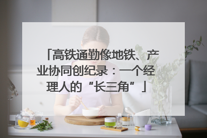 高铁通勤像地铁、产业协同创纪录：一个经理人的“长三角”
