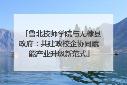 鲁北技师学院与无棣县政府：共建政校企协同赋能产业升级新范式