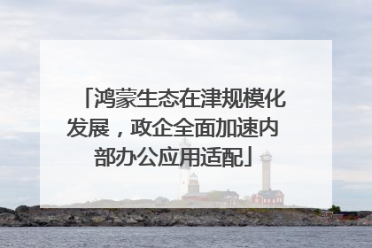鸿蒙生态在津规模化发展，政企全面加速内部办公应用适配