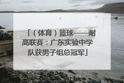 （体育）篮球——耐高联赛：广东实验中学队获男子组总冠军