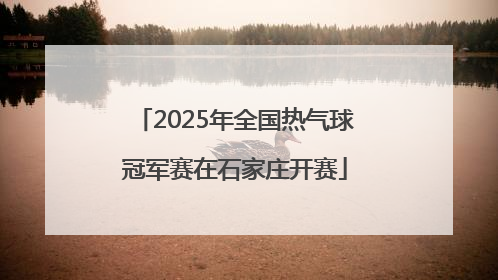2025年全国热气球冠军赛在石家庄开赛
