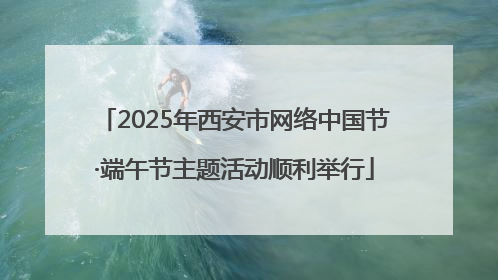 2025年西安市网络中国节·端午节主题活动顺利举行