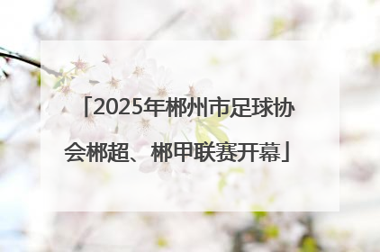2025年郴州市足球协会郴超、郴甲联赛开幕