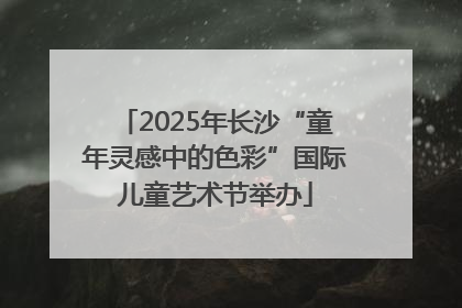 2025年长沙“童年灵感中的色彩”国际儿童艺术节举办