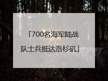 700名海军陆战队士兵抵达洛杉矶